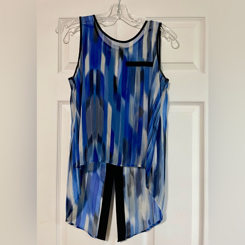 BCX Hi-Lo Sleeveless Top Sz S